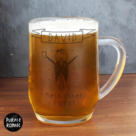 Personalised Purple Ronnie Wedding Tankard Extra Image 2